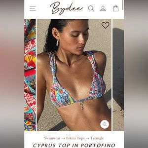 BYDEE NWT bikini top- Portofino